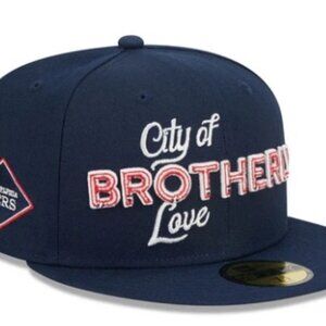 New Era Philadelphia 76ers Blue 2-Tone 59FIFTY Fitted Hat Cap 7 3/8 NBA